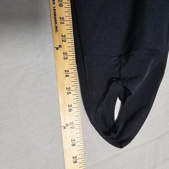 Vintage Obermeyer Black Wool Ski Bibs Size Large PTP 15 Waist 14.5 Length IS 29 - Picture 10 of 11